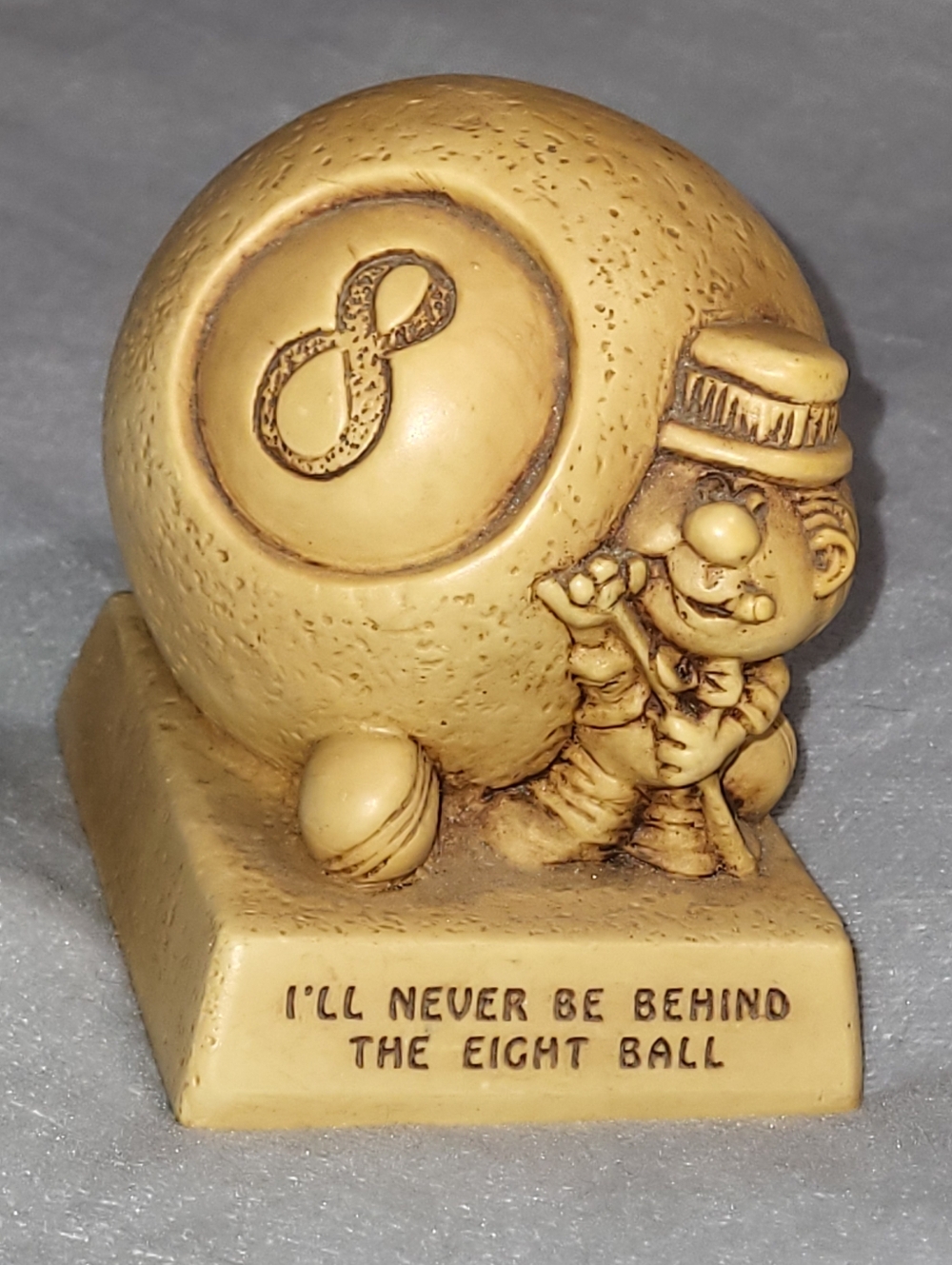 Behind The Eight Ball Vintage Coin Bank Paula 1974 8 VTG 70s Pool Billiards